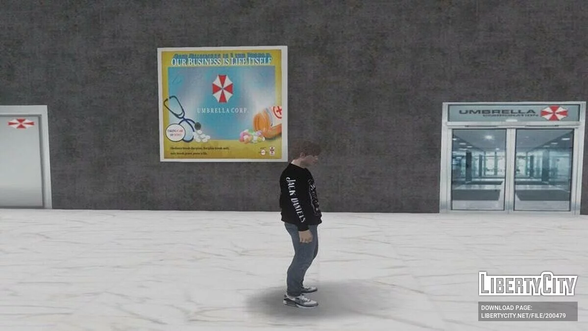 Léon dans un sweat-shirt Jack Daniel's / GTA San Andreas