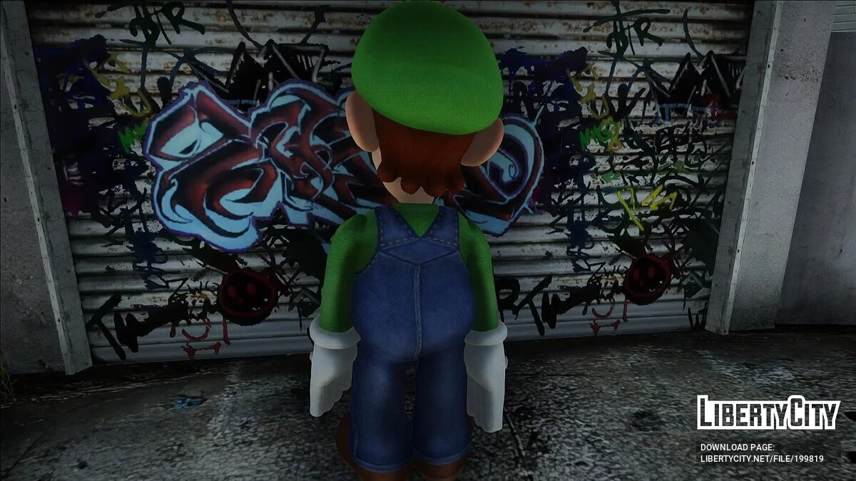 Луїджі з гри Luigi Mansion 3 / GTA San Andreas