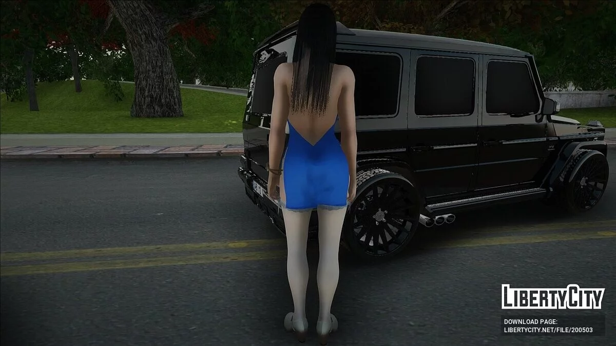 Momiji con vestido azul / GTA San Andreas