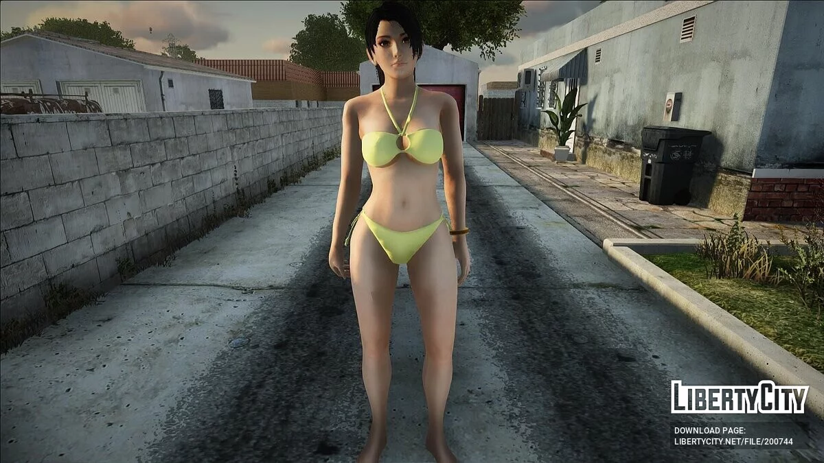 Momiji dengan Baju Renang Kuning / GTA San Andreas
