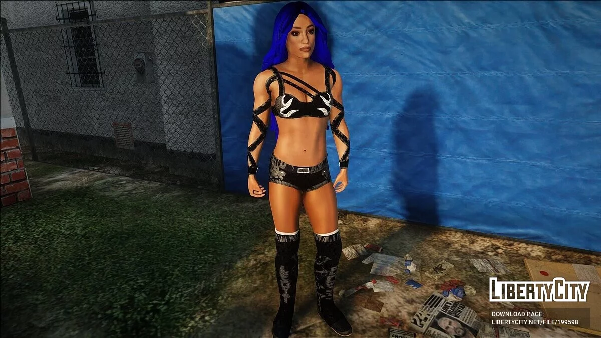 Саша Бэнкс из WWE 2022 / GTA San Andreas