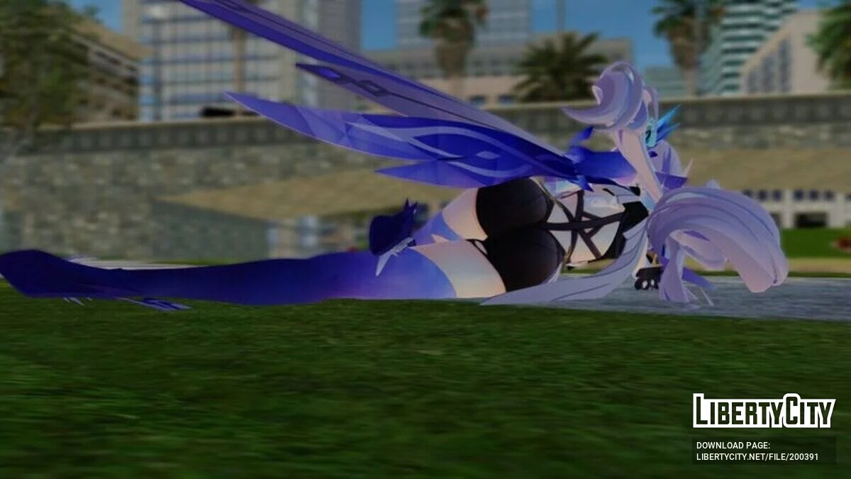 Skirk from Genshin Impact + Animated Face / GTA San Andreas