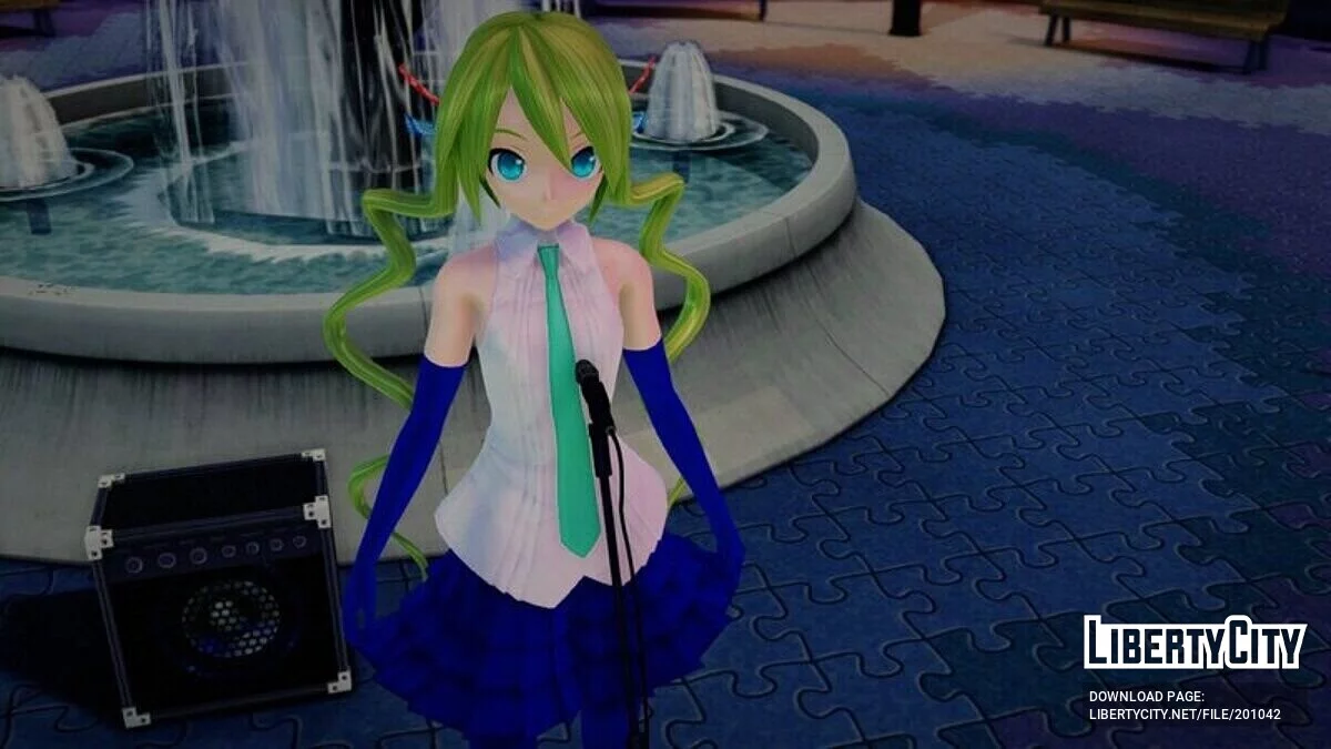 Hatsune Miku Patchwork + анімація обличчя / GTA San Andreas