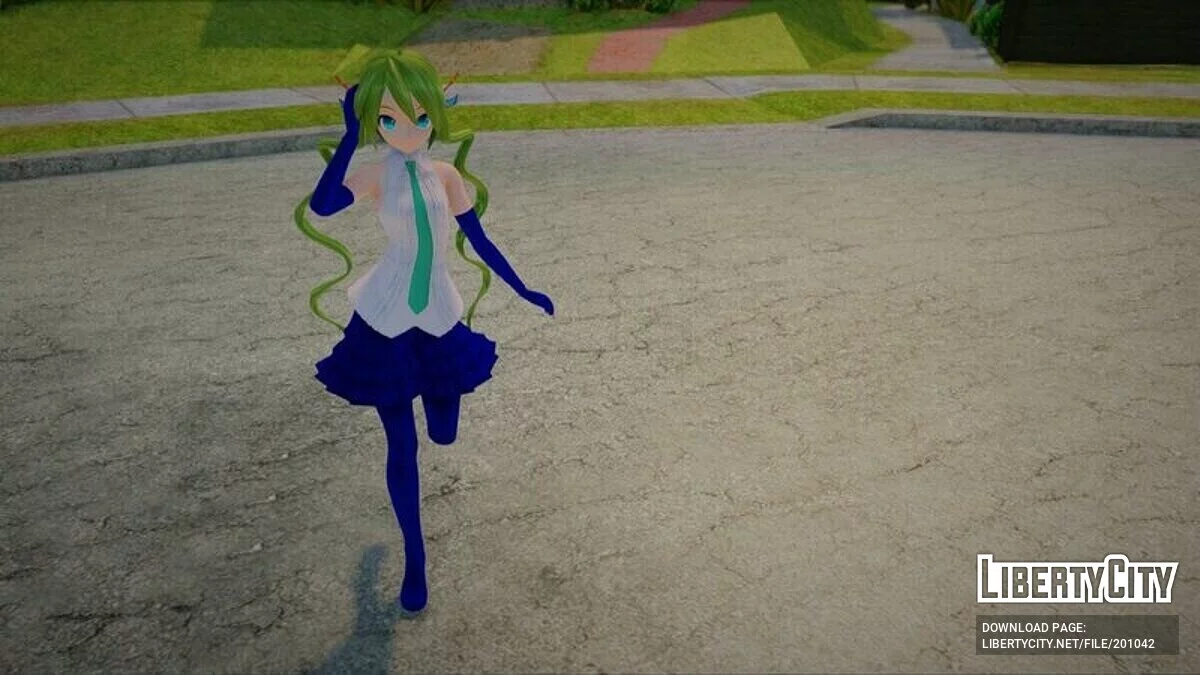 Hatsune Miku Patchwork + анімація обличчя / GTA San Andreas