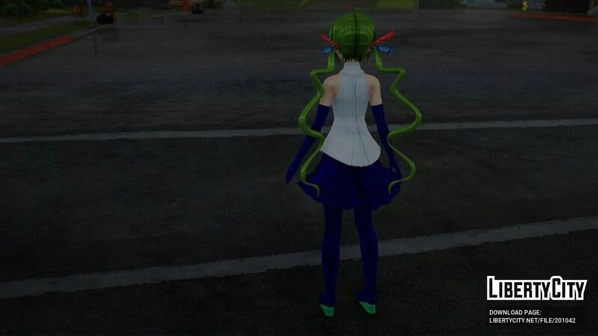 Hatsune Miku Patchwork + анімація обличчя / GTA San Andreas