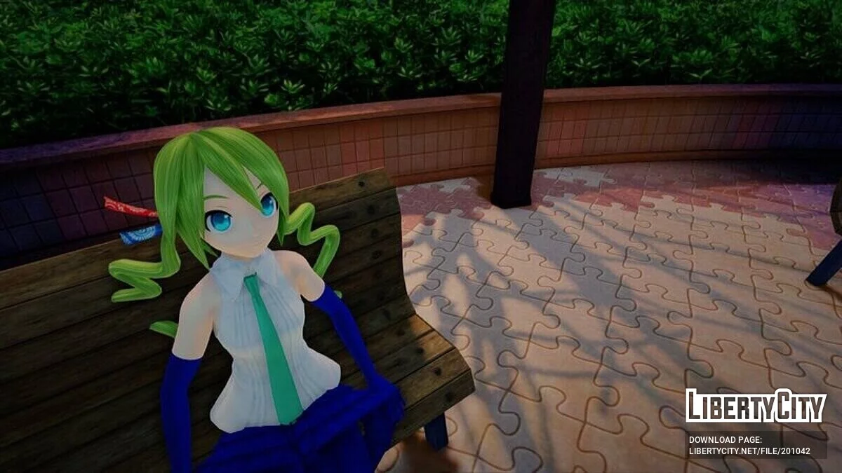 Hatsune Miku Patchwork + анімація обличчя / GTA San Andreas
