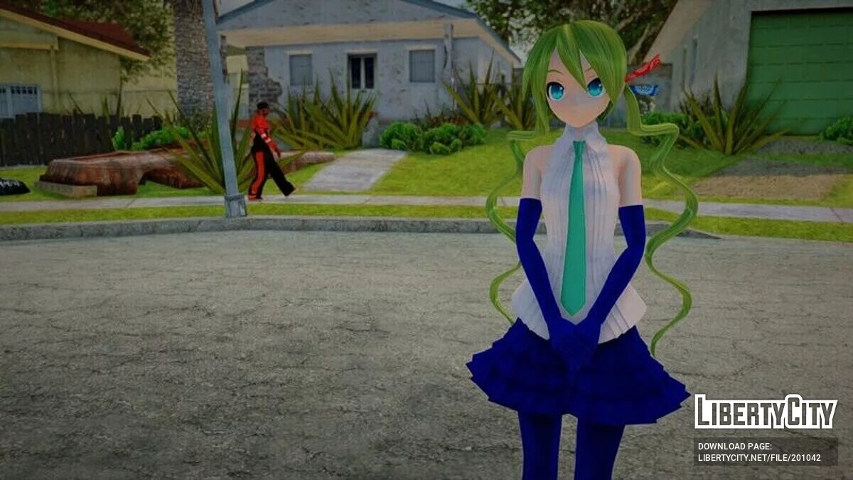 Hatsune Miku Patchwork + анімація обличчя / GTA San Andreas