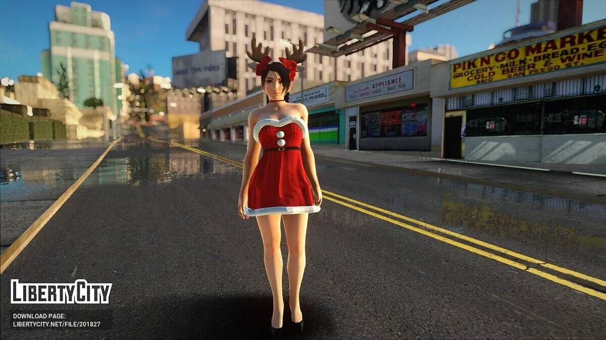 Momiji en costume de Noël / GTA San Andreas
