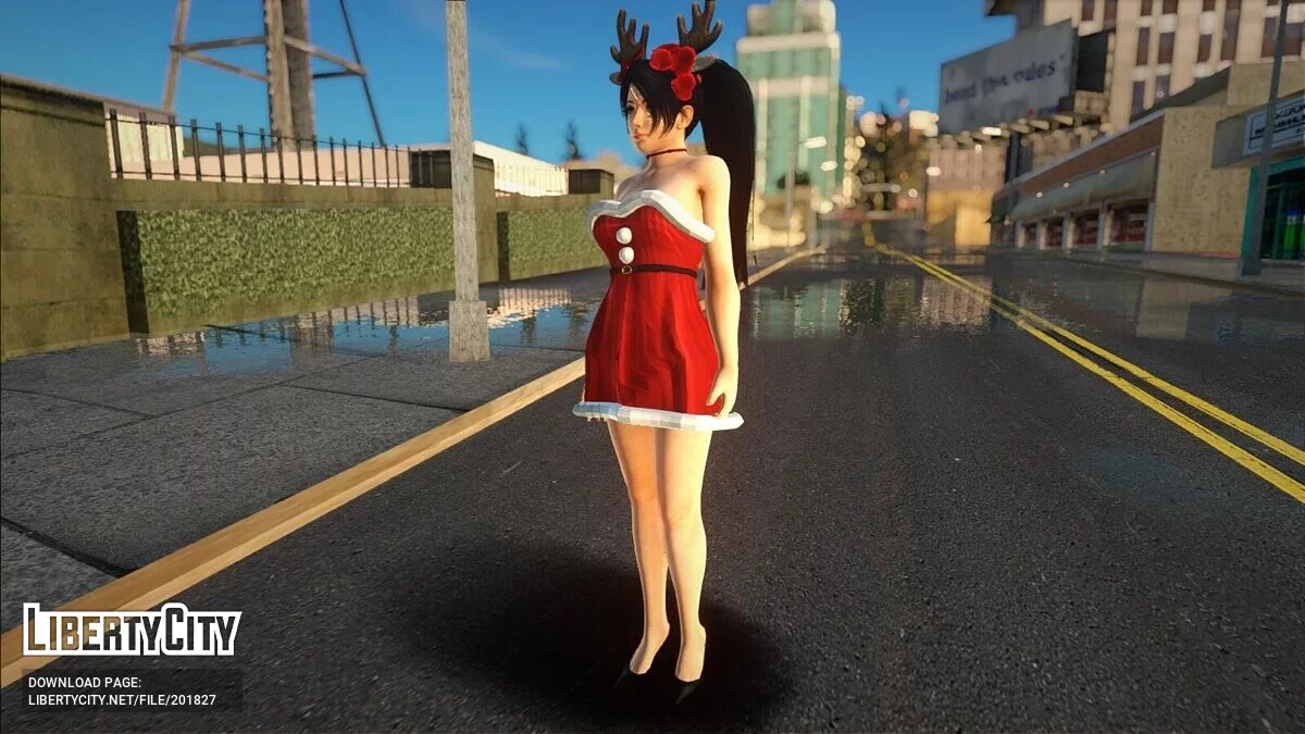 Momiji en costume de Noël / GTA San Andreas
