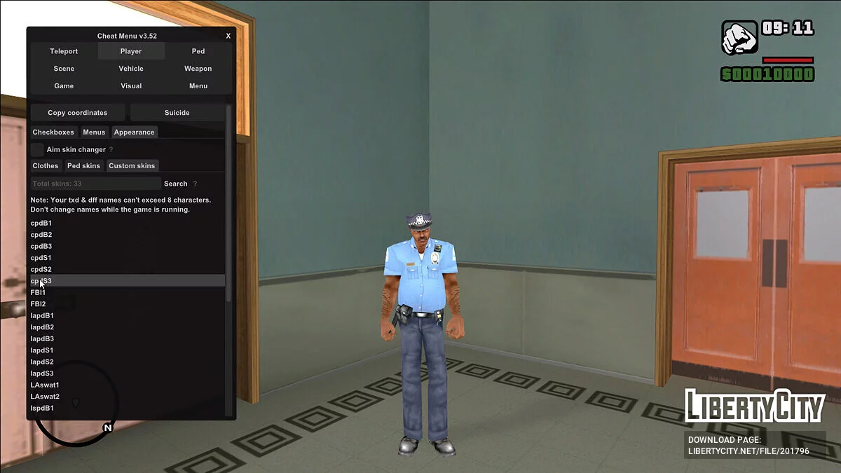 Collection de flics de Manhunt / GTA San Andreas