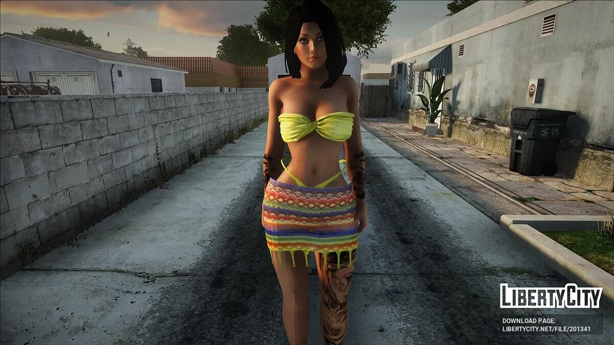 Жіночий пляжний скін #2 / GTA San Andreas