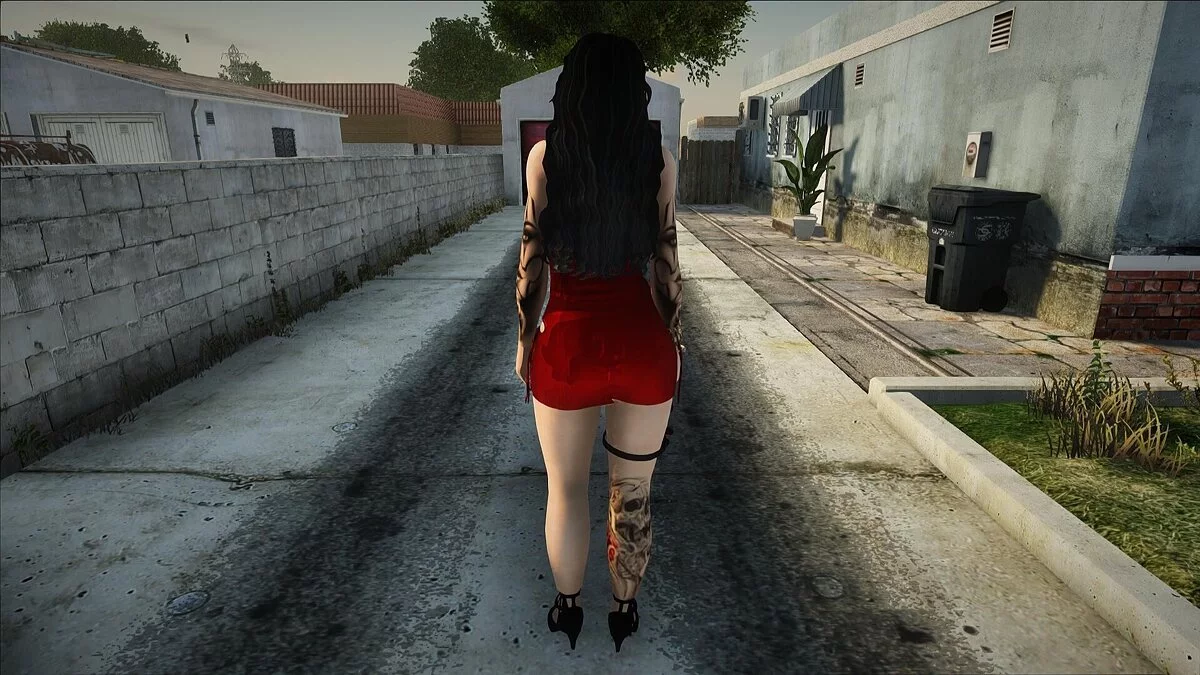Chica con vestido rojo (PC/Mobile) / GTA San Andreas