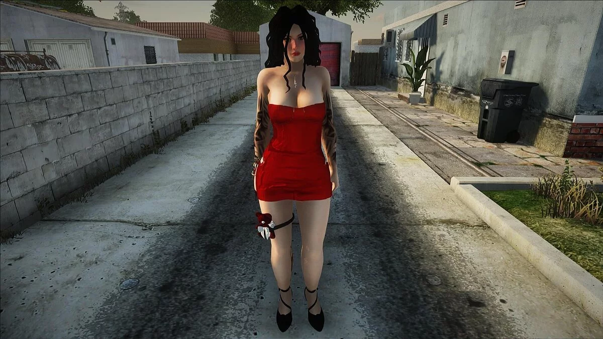Chica con vestido rojo (PC/Mobile) / GTA San Andreas