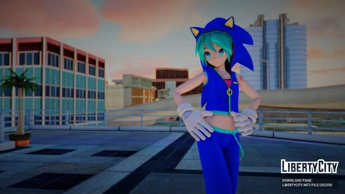 Hatsune Miku Sonic Style / GTA San Andreas