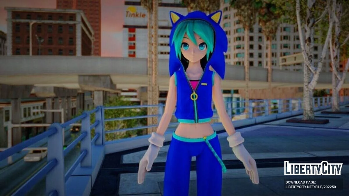 Hatsune Miku Sonic Style / GTA San Andreas