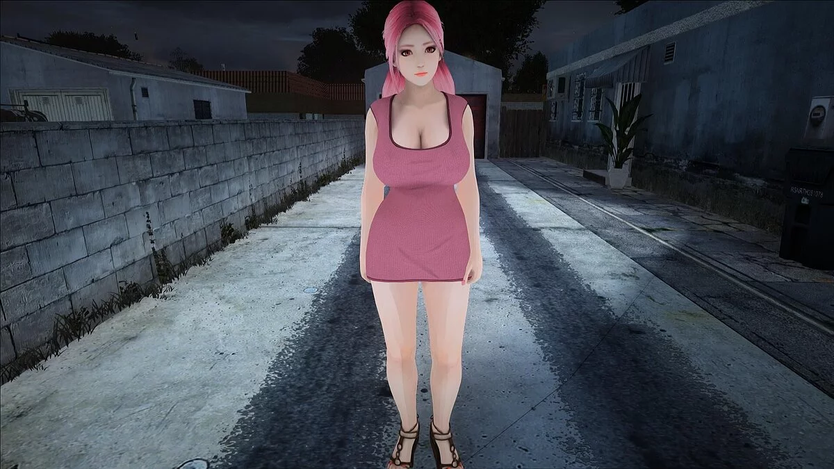 Honoka dalam gaun / GTA San Andreas