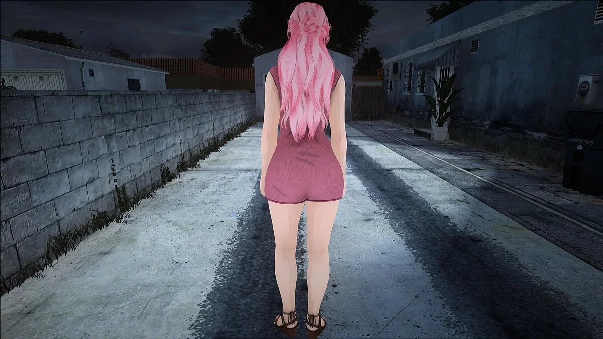 Honoka dalam gaun / GTA San Andreas