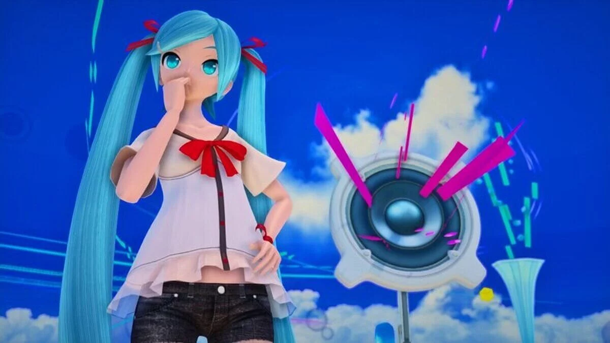 Miku Hatsune aus PDFT + Gesichtsanimation / GTA San Andreas