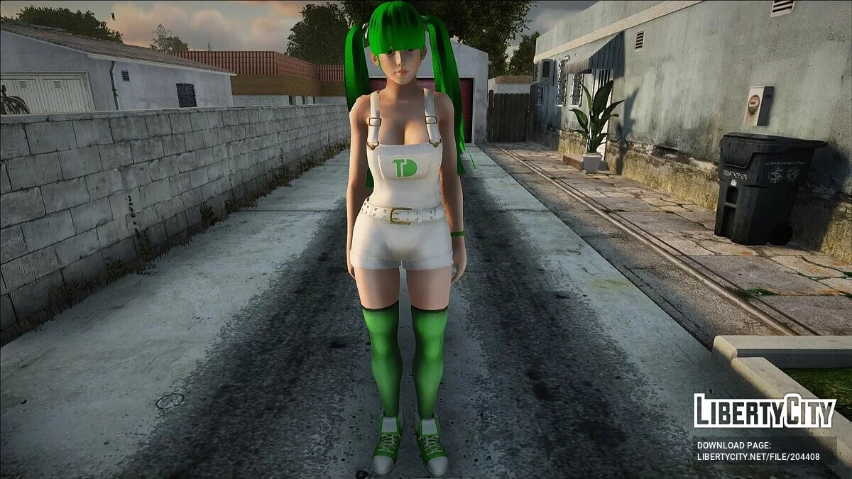 Лей-Фанг в кольорах Grove Street / GTA San Andreas