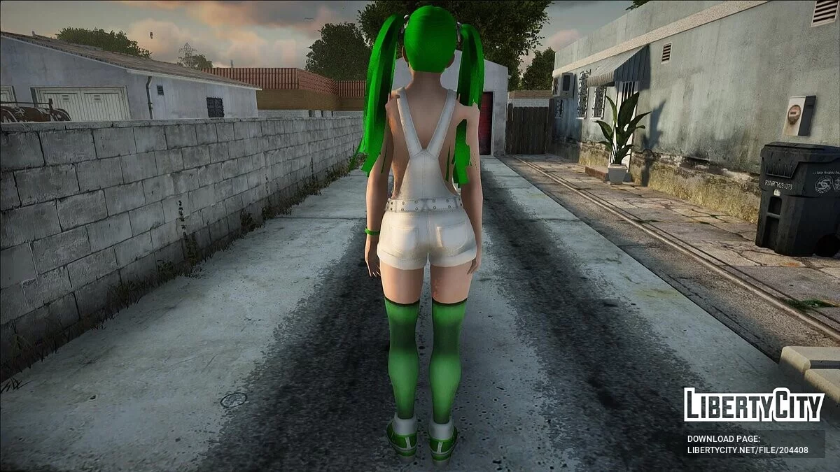 Лей-Фанг в кольорах Grove Street / GTA San Andreas
