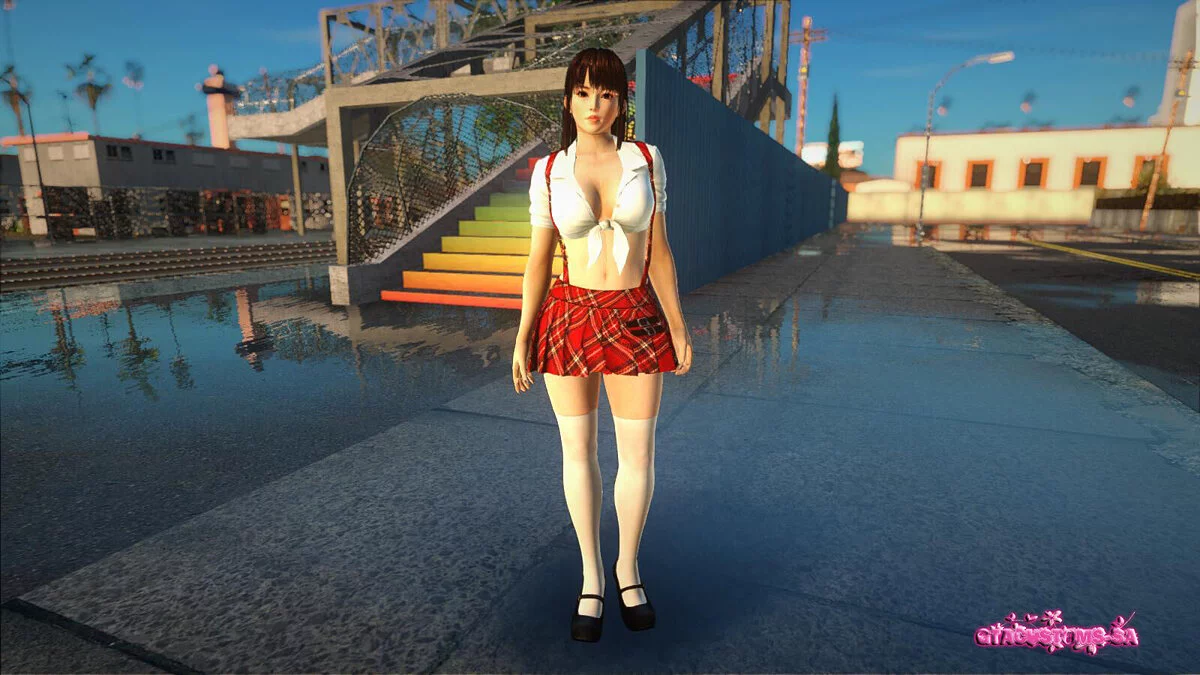 Lei Fang en uniforme scolaire S2 / GTA San Andreas