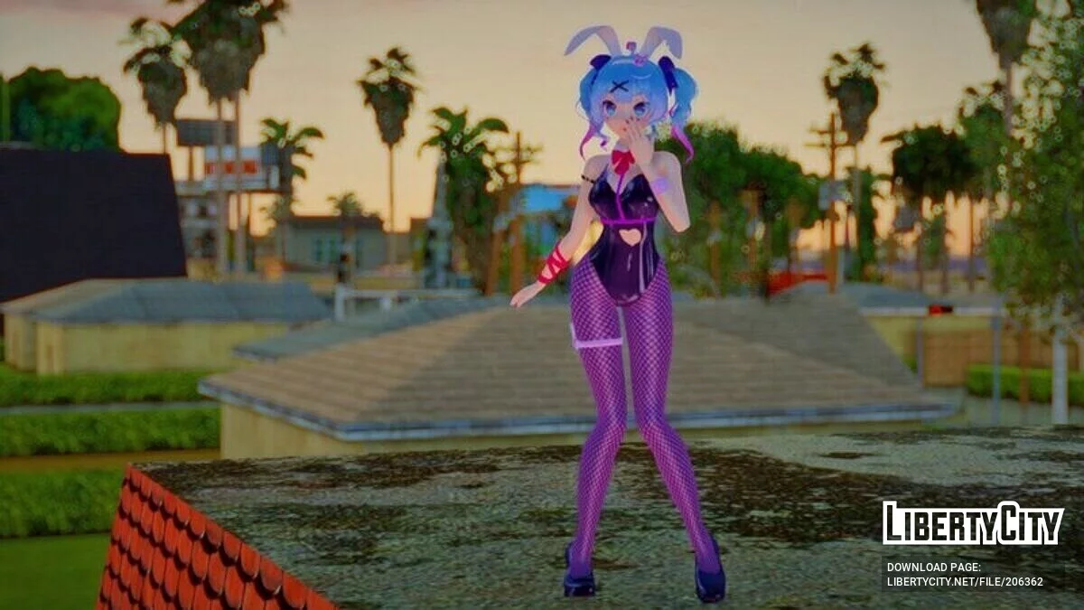 Hatsune Miku - Sexy Rabbit (Gesichtsanimation) / GTA San Andreas