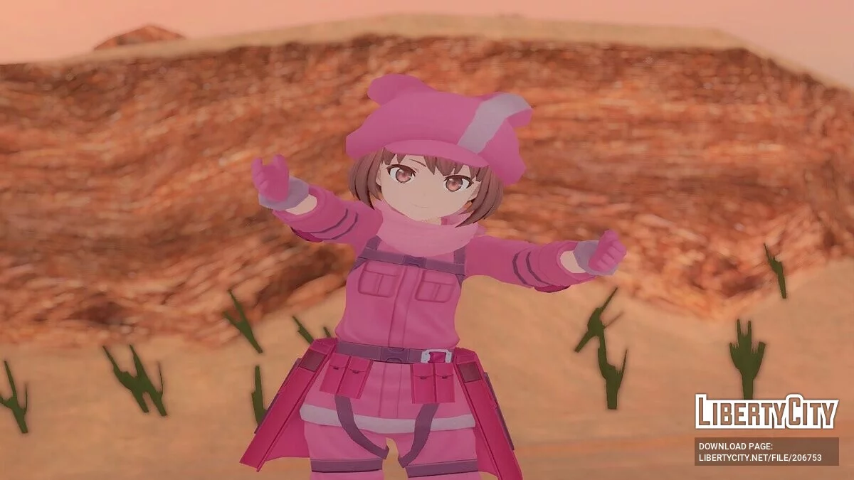 来自 SAO Alternative Gun Gale Online 的 LLENN / GTA San Andreas