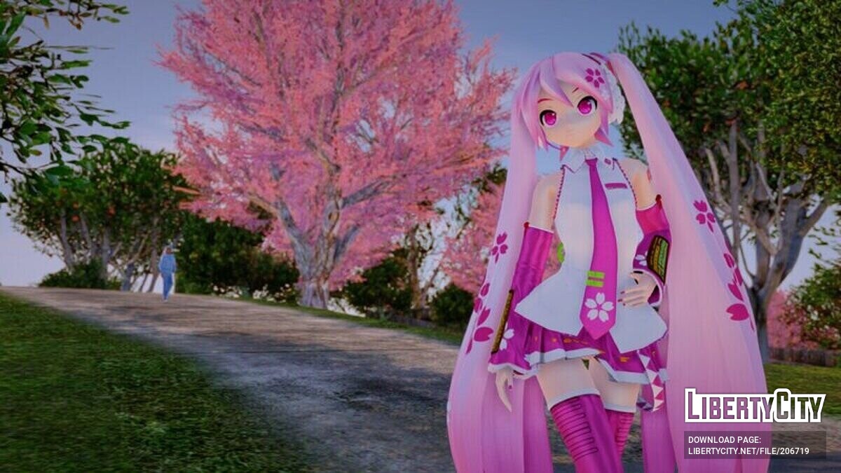 Download PDFT Hatsune Miku: Sakura Miku for GTA San Andreas