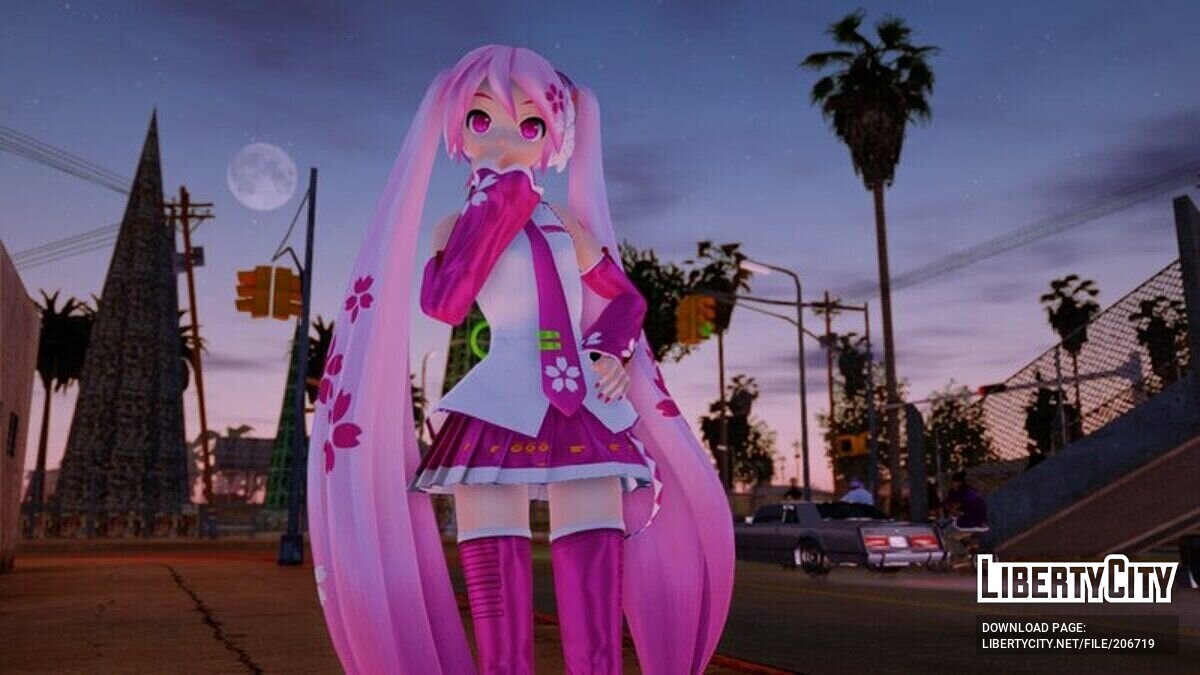 Download PDFT Hatsune Miku: Sakura Miku for GTA San Andreas