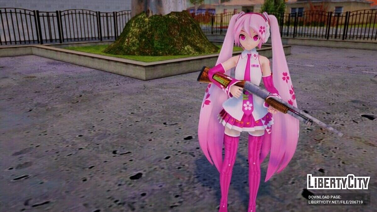 Download PDFT Hatsune Miku: Sakura Miku for GTA San Andreas