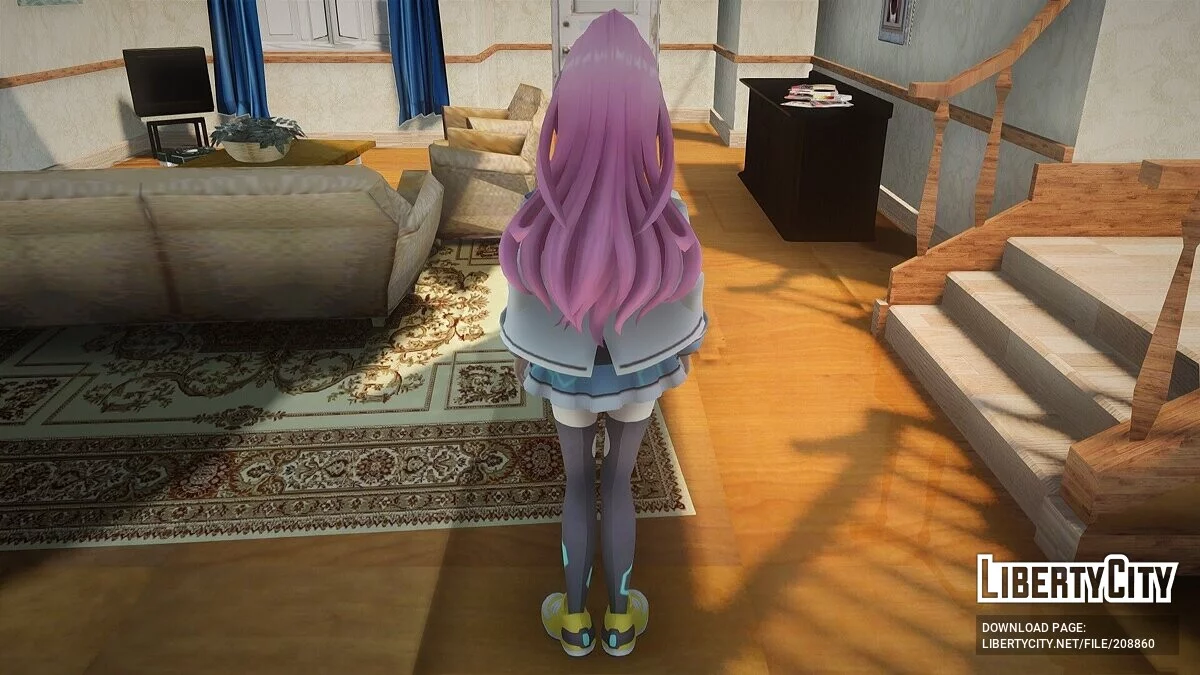 Maho from Neptunia Sisters vs Sisters / GTA San Andreas