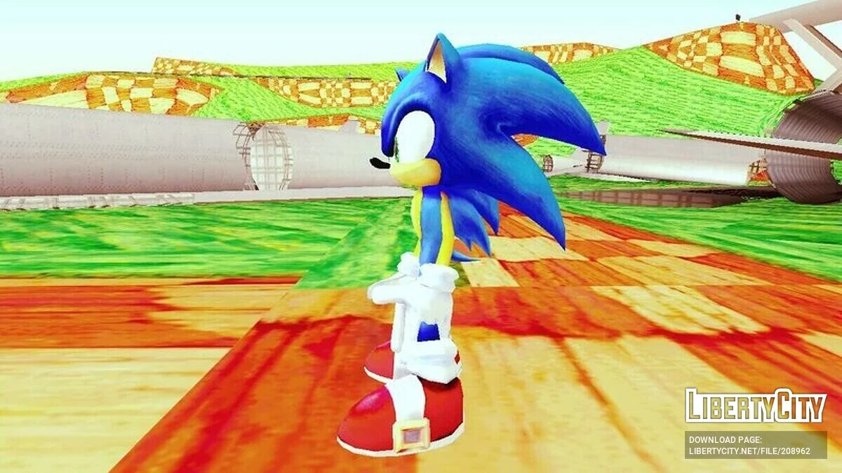 Sonic dari Super Smash Bros Brawl / GTA San Andreas