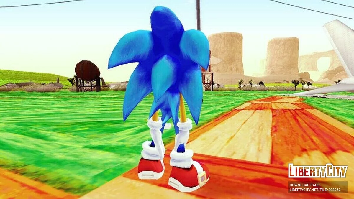 Sonic dari Super Smash Bros Brawl / GTA San Andreas