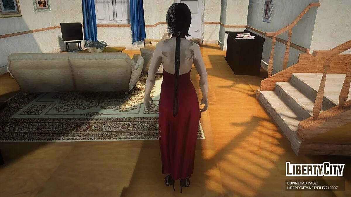 Ada Wong from Resident Evil 4 Remake / GTA San Andreas