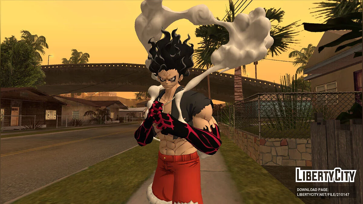 Gear Fourths: SnakeMan - Monkey D. Luffy / GTA San Andreas