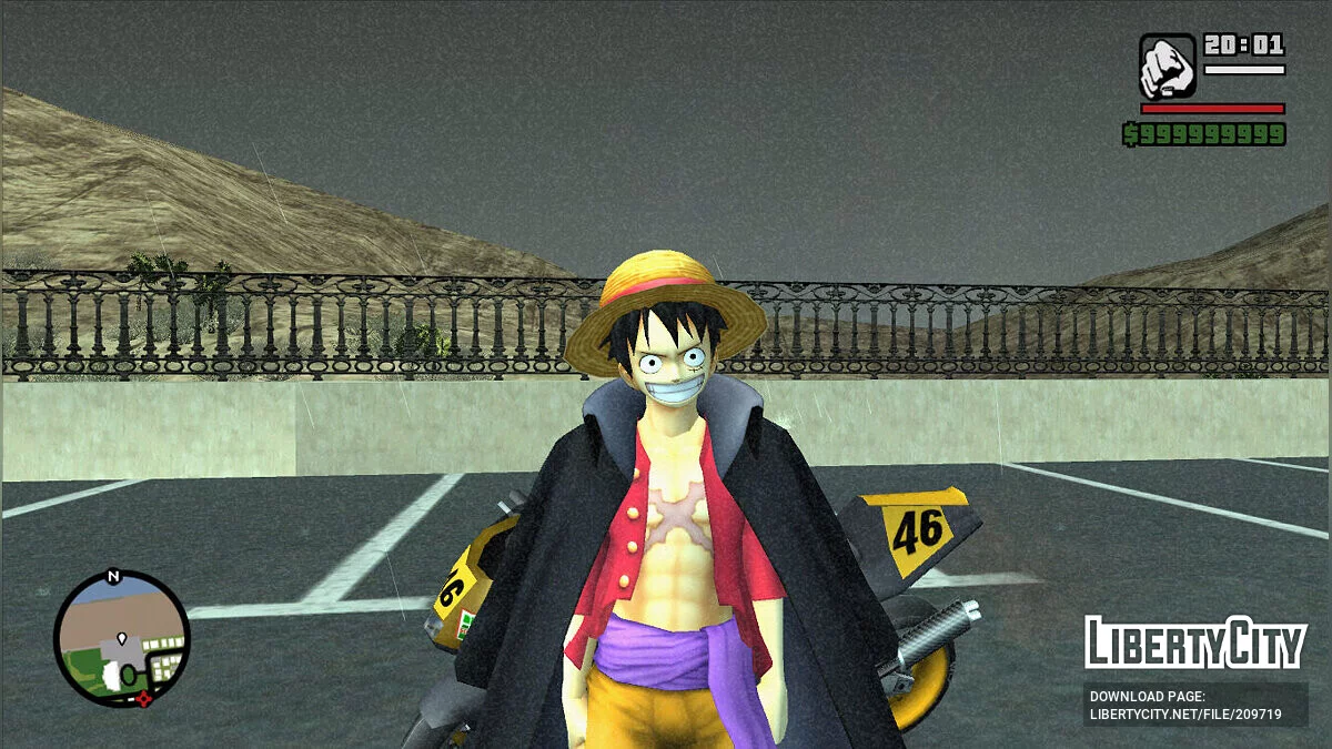 Luffy Wano - One Piece / GTA San Andreas