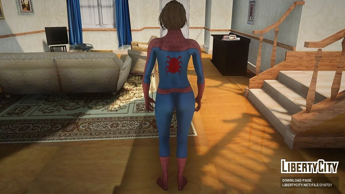 Джилл Валентайн в костюмі людини-павука / GTA San Andreas
