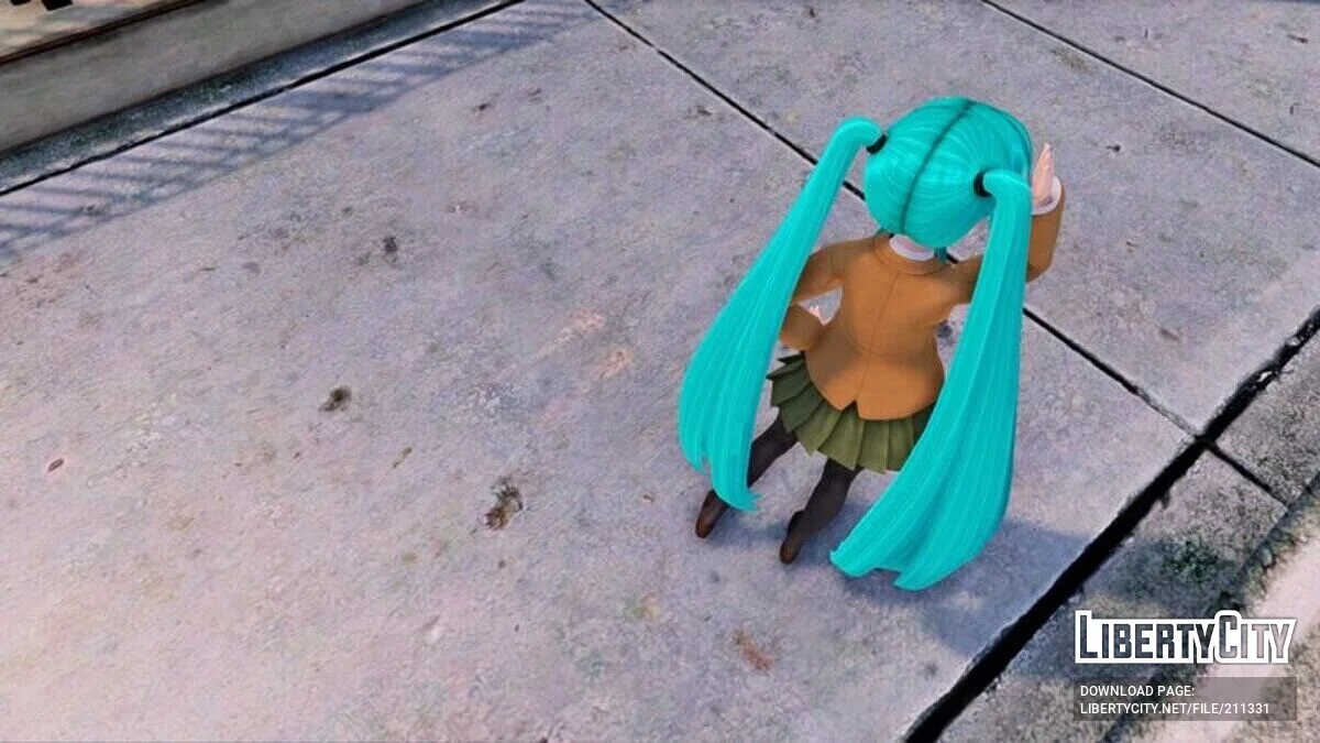 Hatsune Miku Mousou Girl + анімація обличчя / GTA San Andreas