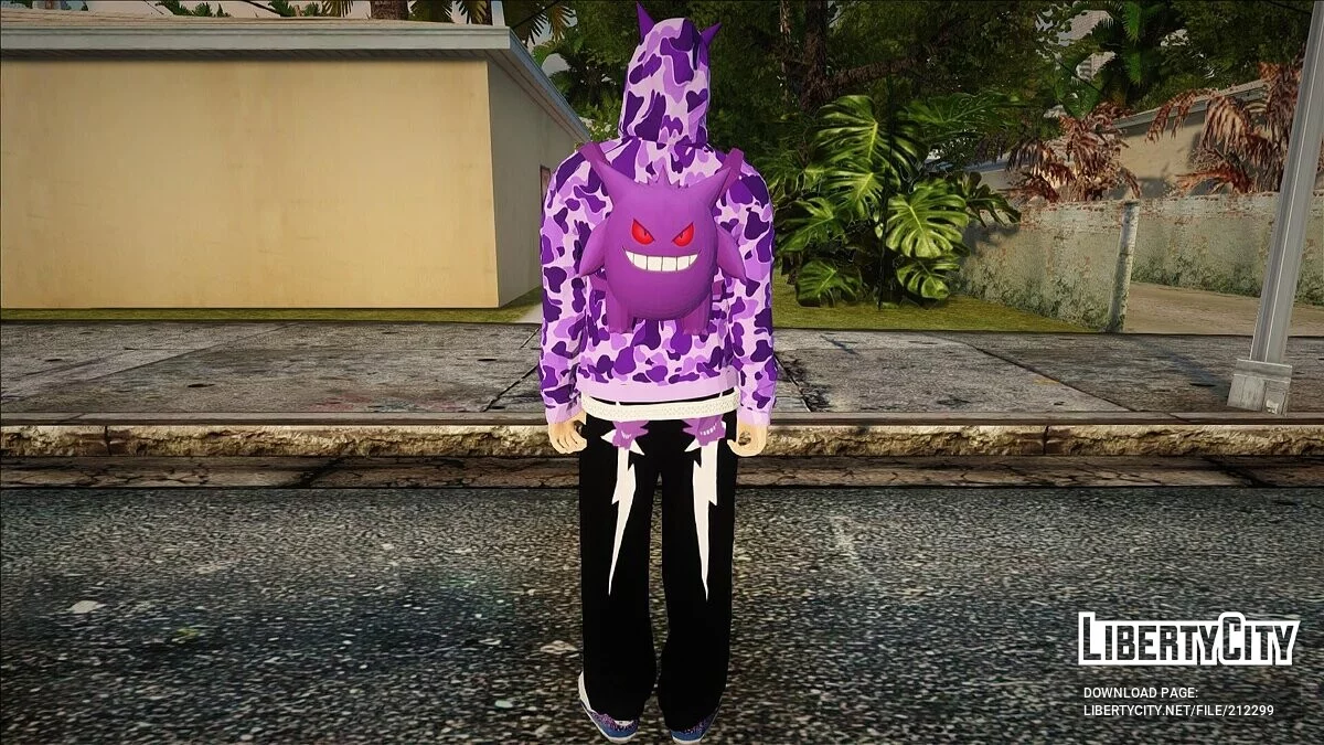 Gengar Hoodie Boy / GTA San Andreas