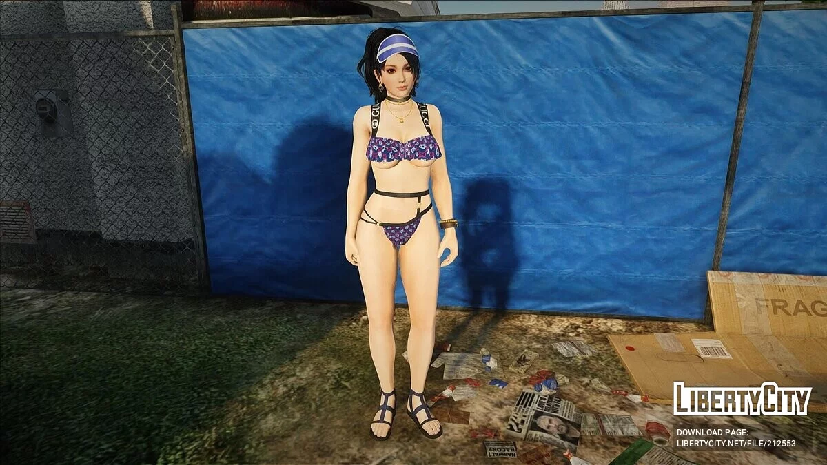 Момиджи в купальнике Гуччи из DOAXVV / جي تي إيه سان أندرياس