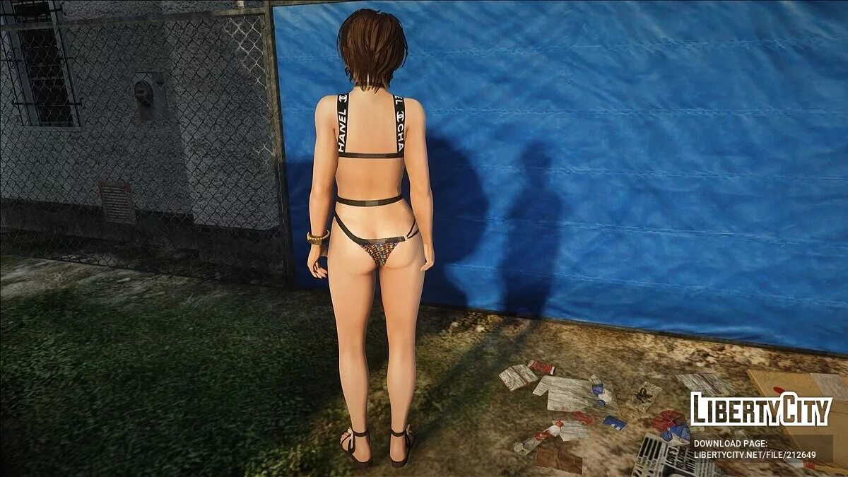 باتي من DOAXVV في ملابس السباحة شانيل / جي تي إيه سان أندرياس