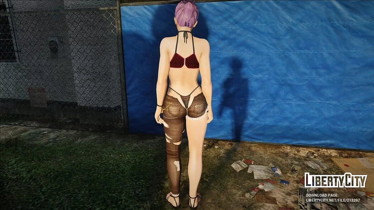 Ayane de DOAXVV con un atuendo sexy de Gucci / GTA San Andreas