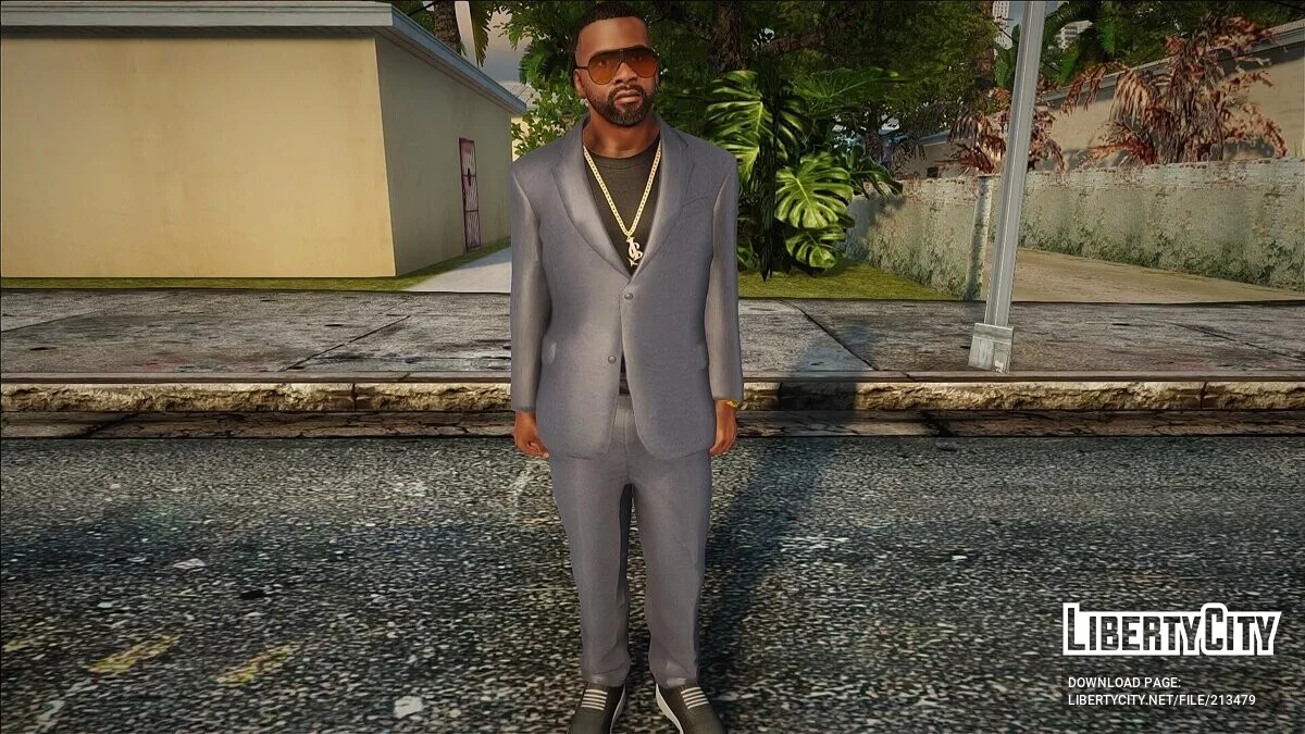Франклін Клінтон у костюмі з DLC / GTA San Andreas