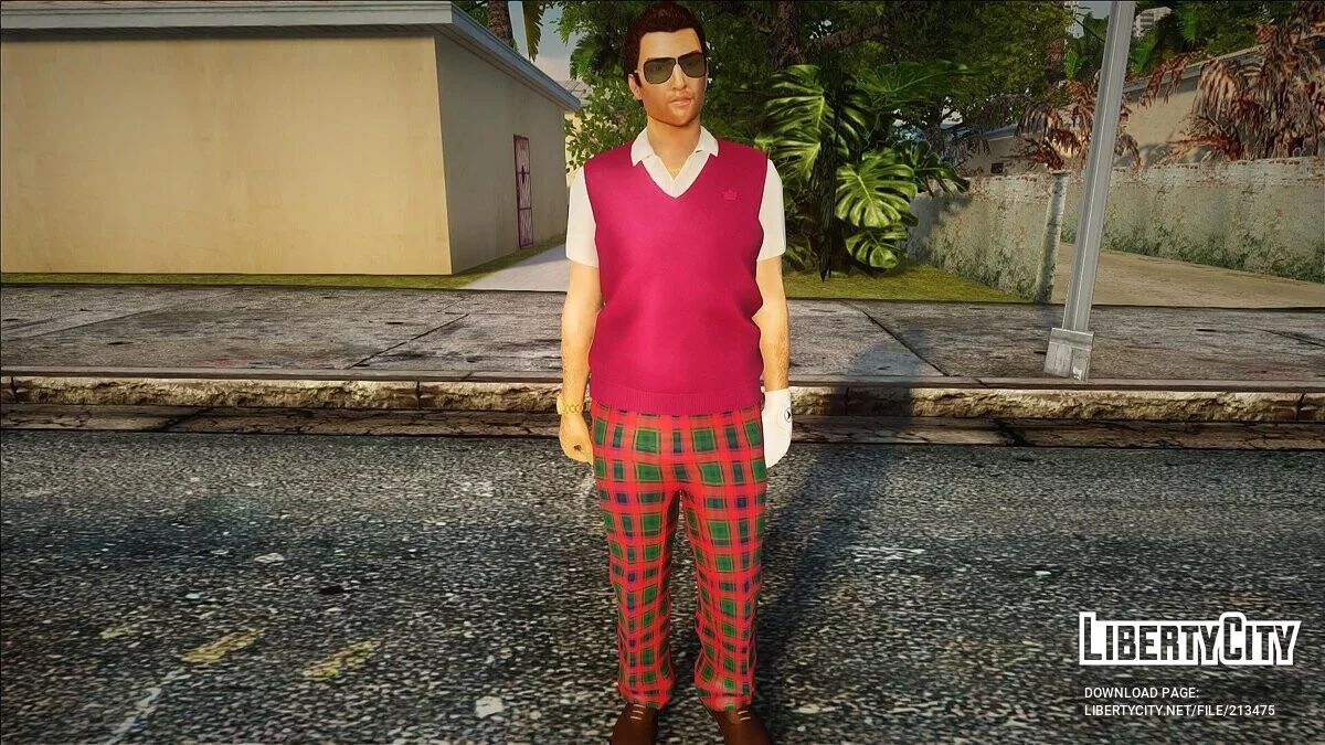 HD Tommy Vercetti con atuendo de club de golf / GTA San Andreas