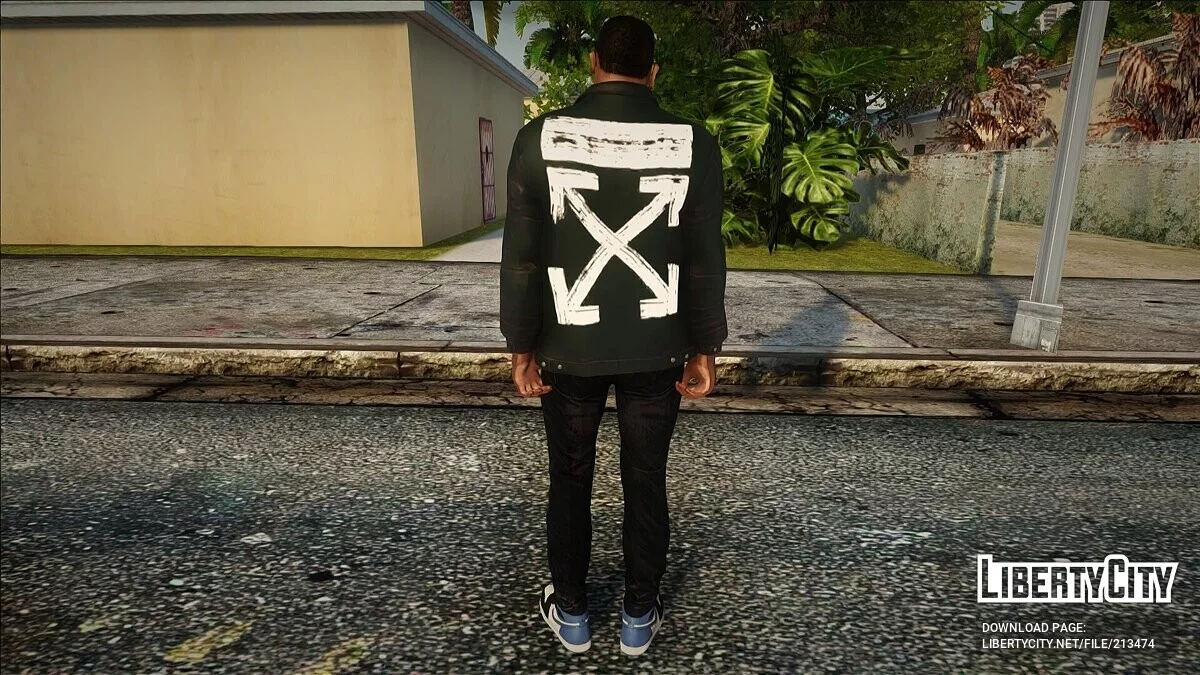 Carl Johnson con ropa casual Off White / GTA San Andreas