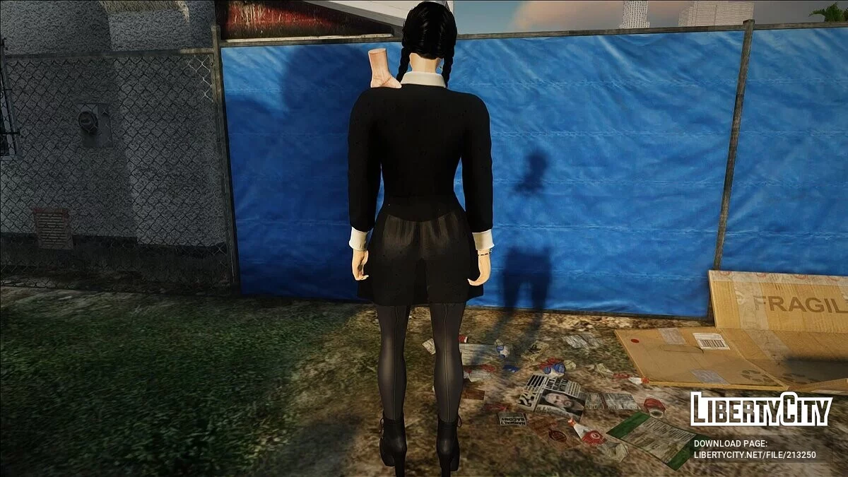 Wednesday Addams de Fortnite / GTA San Andreas
