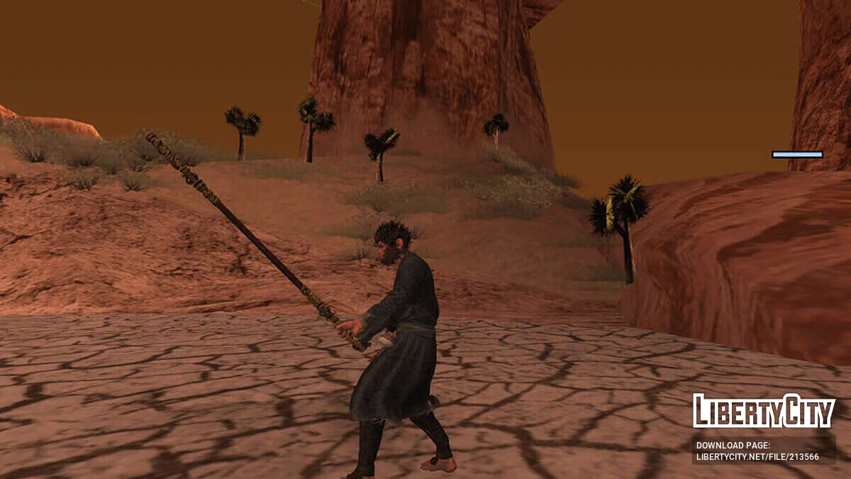 Wukong and Jingu Bang (from Black Myth: Wukong) / GTA San Andreas