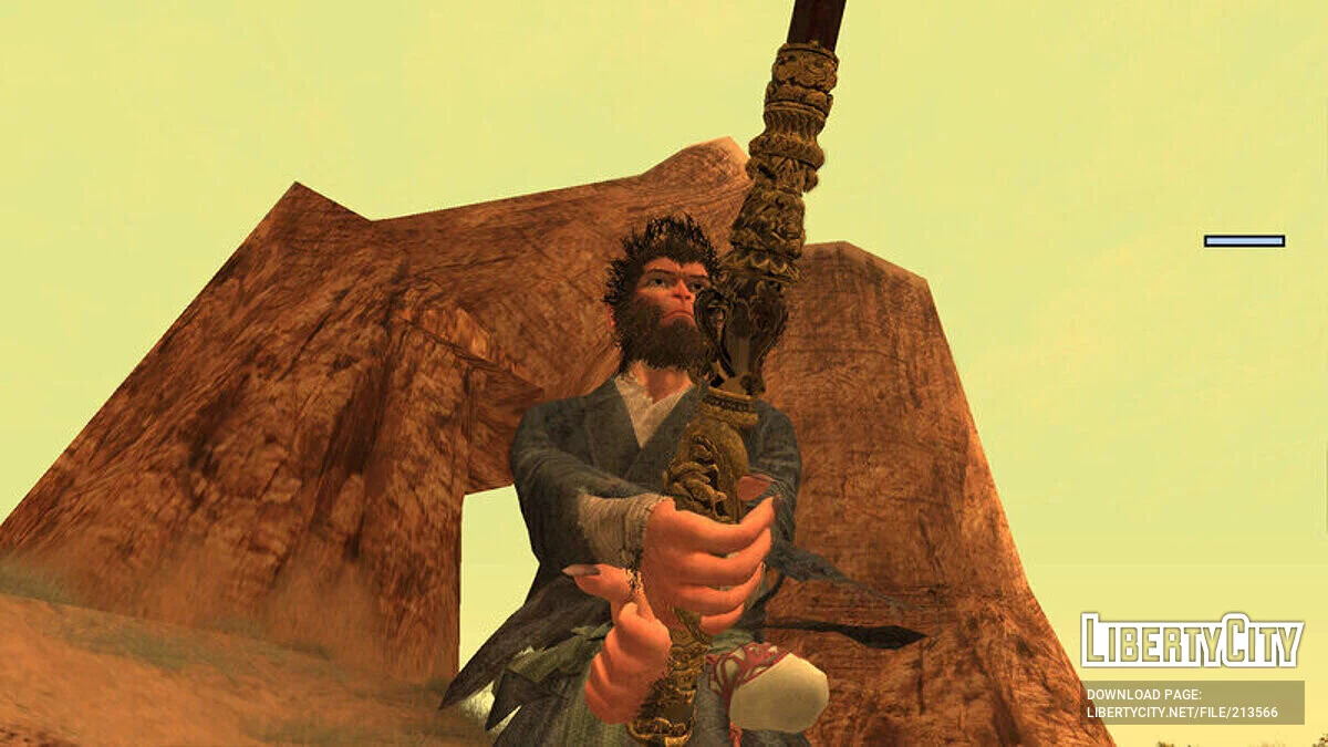 Wukong and Jingu Bang (from Black Myth: Wukong) / GTA San Andreas