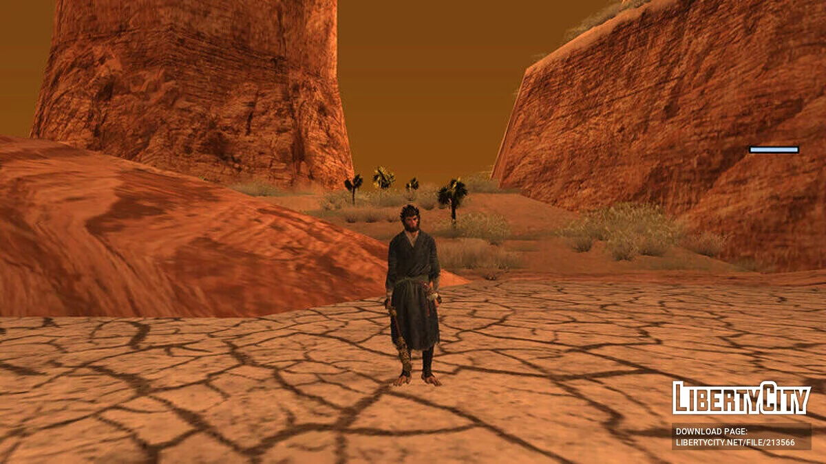 Wukong and Jingu Bang (from Black Myth: Wukong) / GTA San Andreas