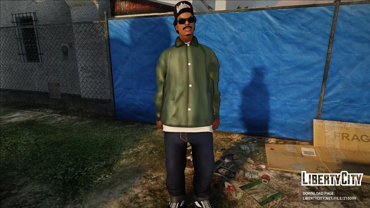 HD skin of Ryder from The Definitive Edition / GTA San Andreas